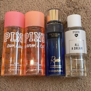 pink and vs perfumes.